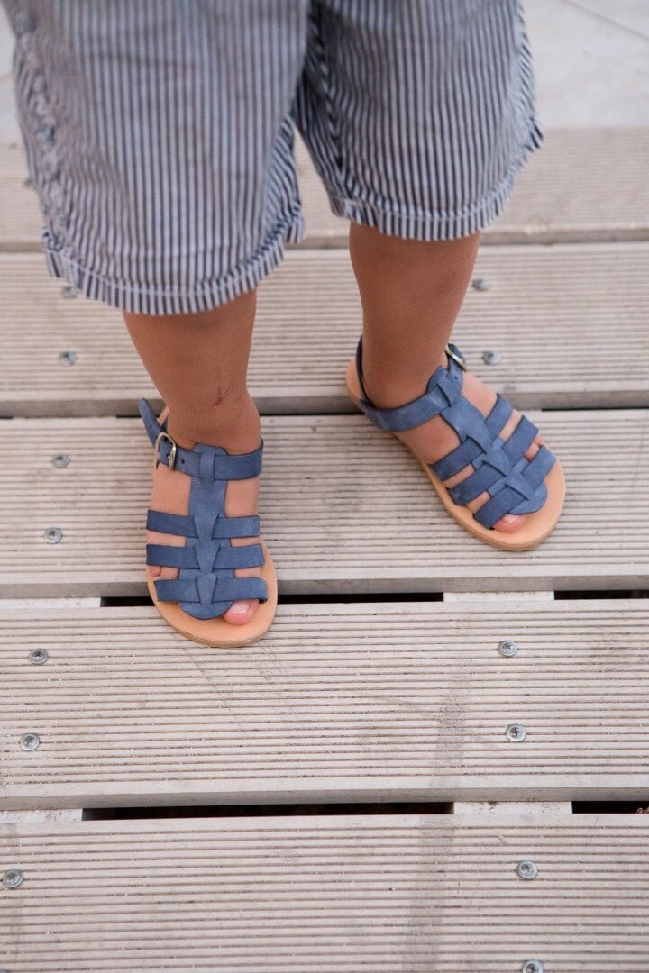 arolithi, Δερμάτινο Παιδικό Σανδάλι ΞΞ, Χανιά