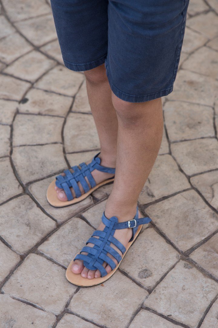 Arolithi, Δερμάτινο Παιδικό Σανδάλι ΞΞ, Χανιά