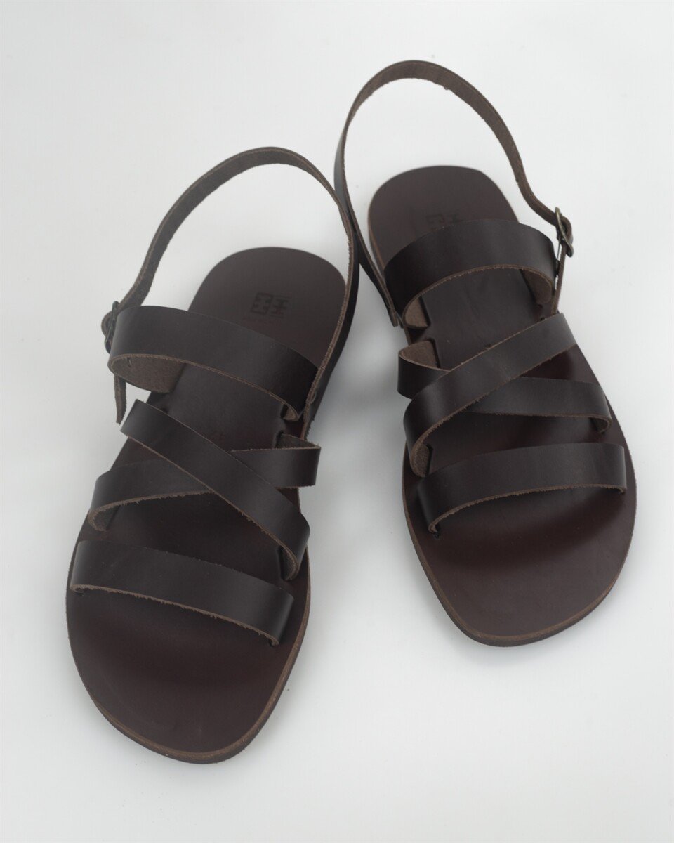 Zaros, Leather Men's Sandals XX, Chania, Crete, Greece