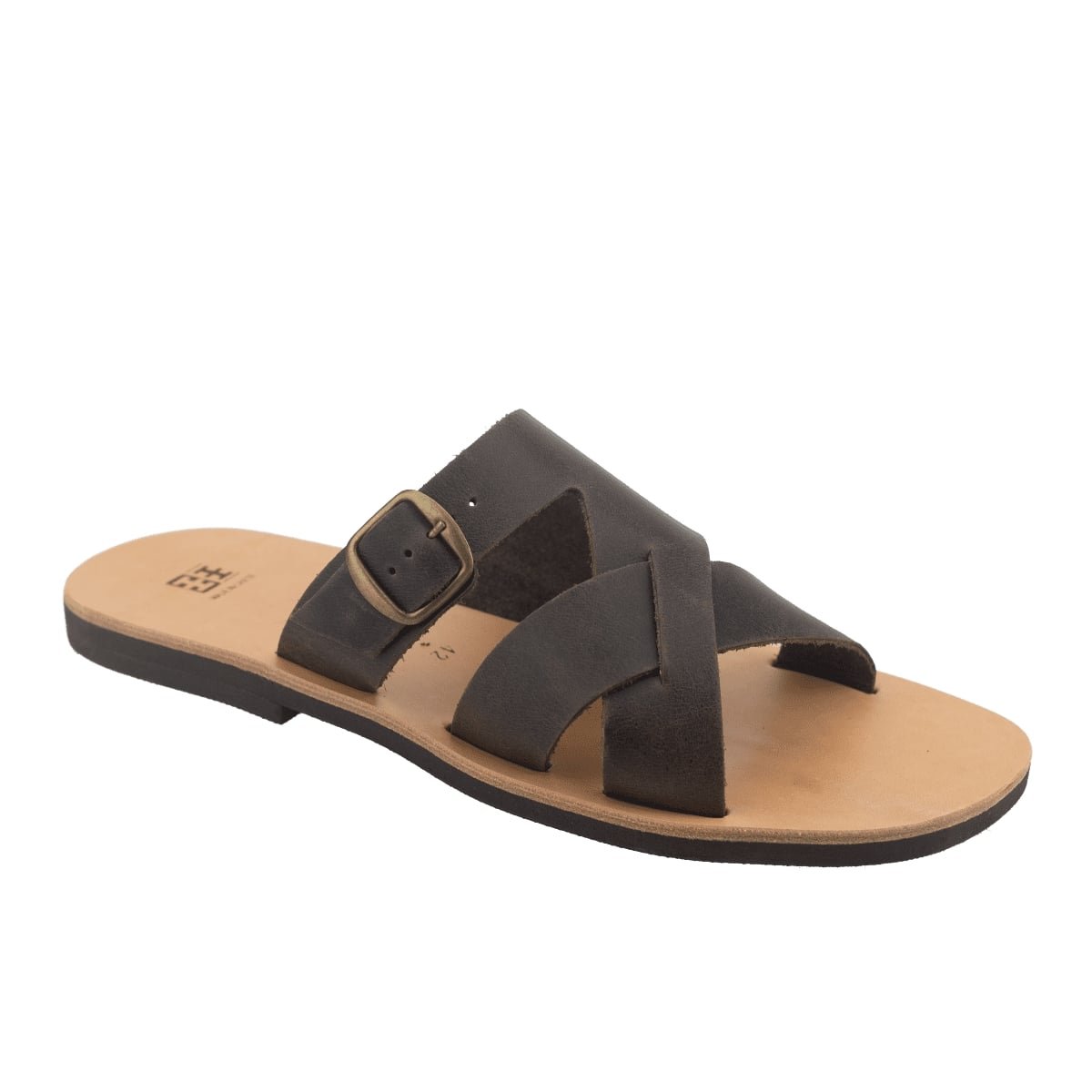 Omalos, Leather Men's Sandals XX, Chania, Crete, Greece