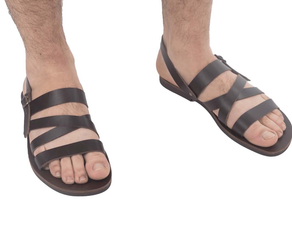 Zaros, Leather Men's Sandals XX, Chania, Crete, Greece