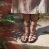 Lousakies, Leather Women's Sandals XXX, Chania, Crete, Greece