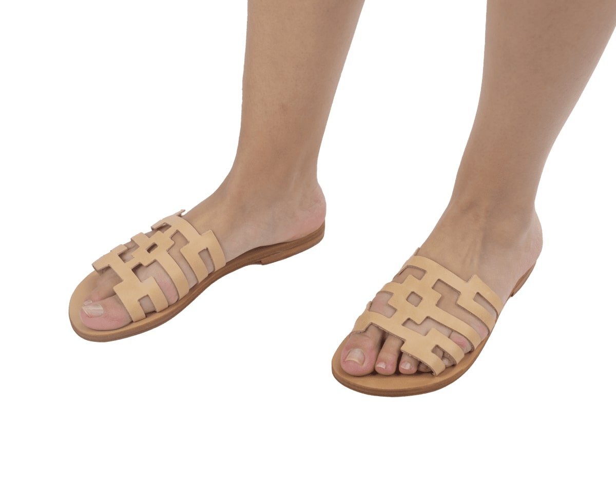 Polyrinia, Leather Children's Sandals XX, Chania, Crete, Greece