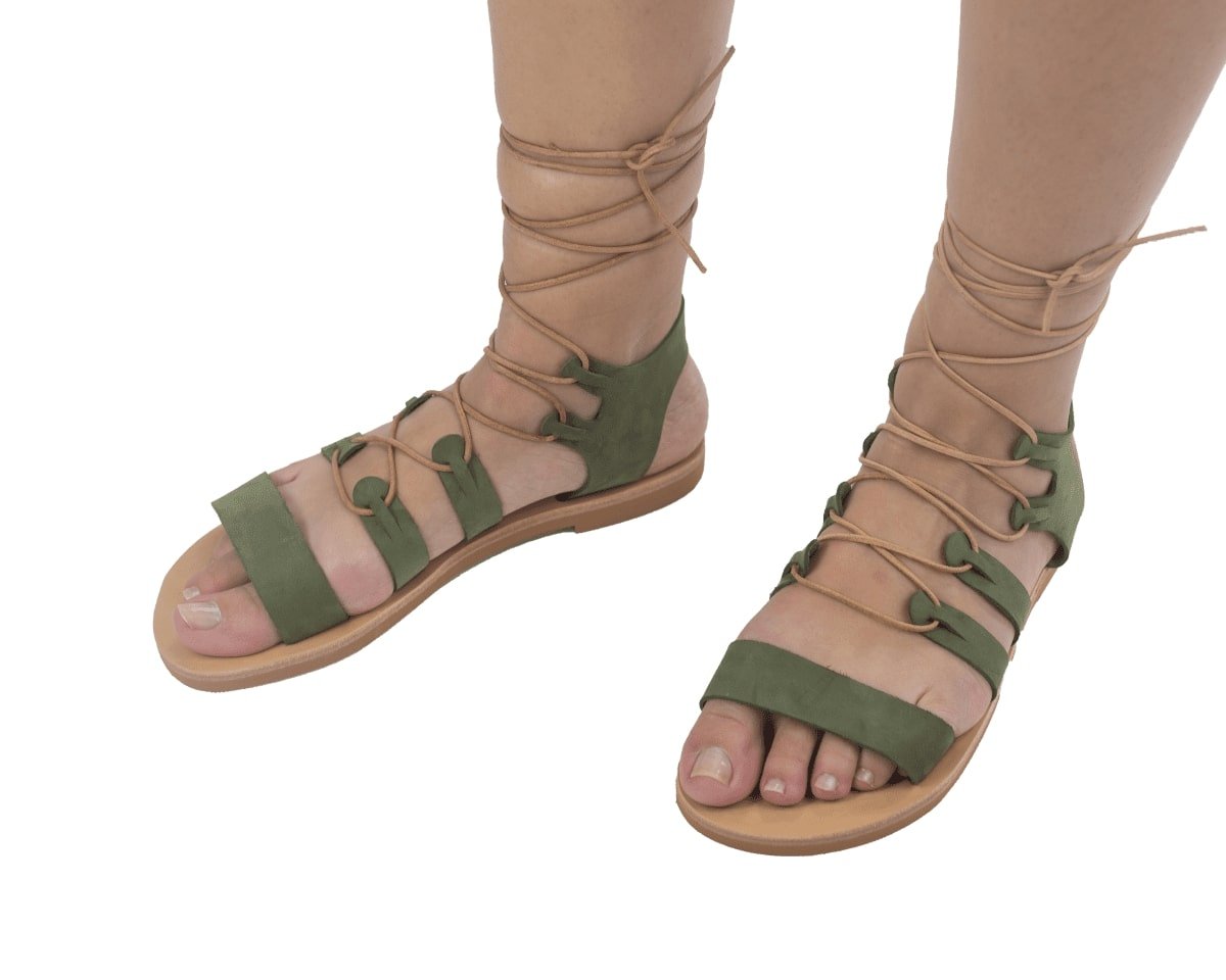 Rodovani, Δερμάτινα Γυναικεία Σανδάλια ΞΞ, Χανιά