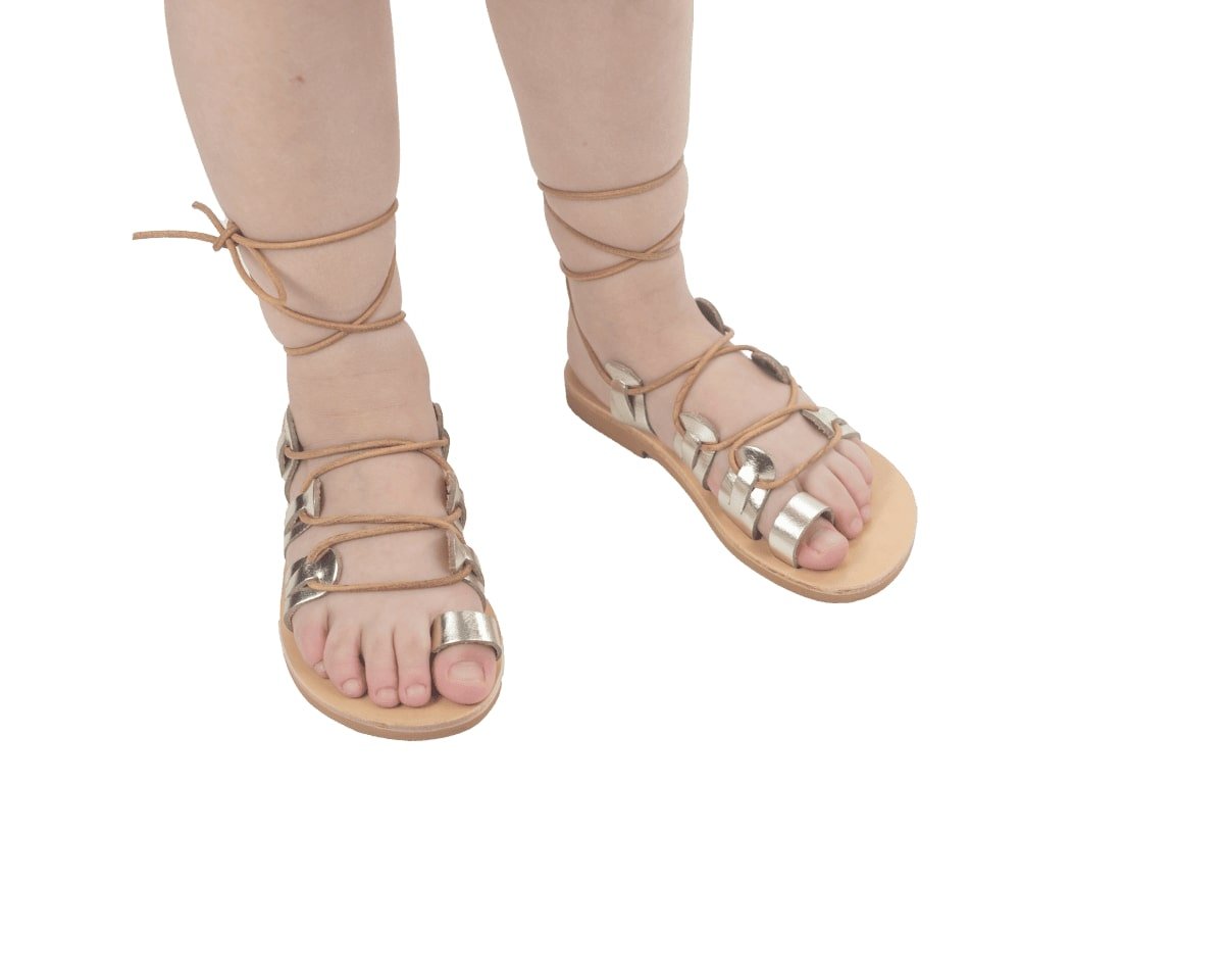 Myrbelos, Δερμάτινα Παιδικά Σανδάλια ΞΞ, Χανιά