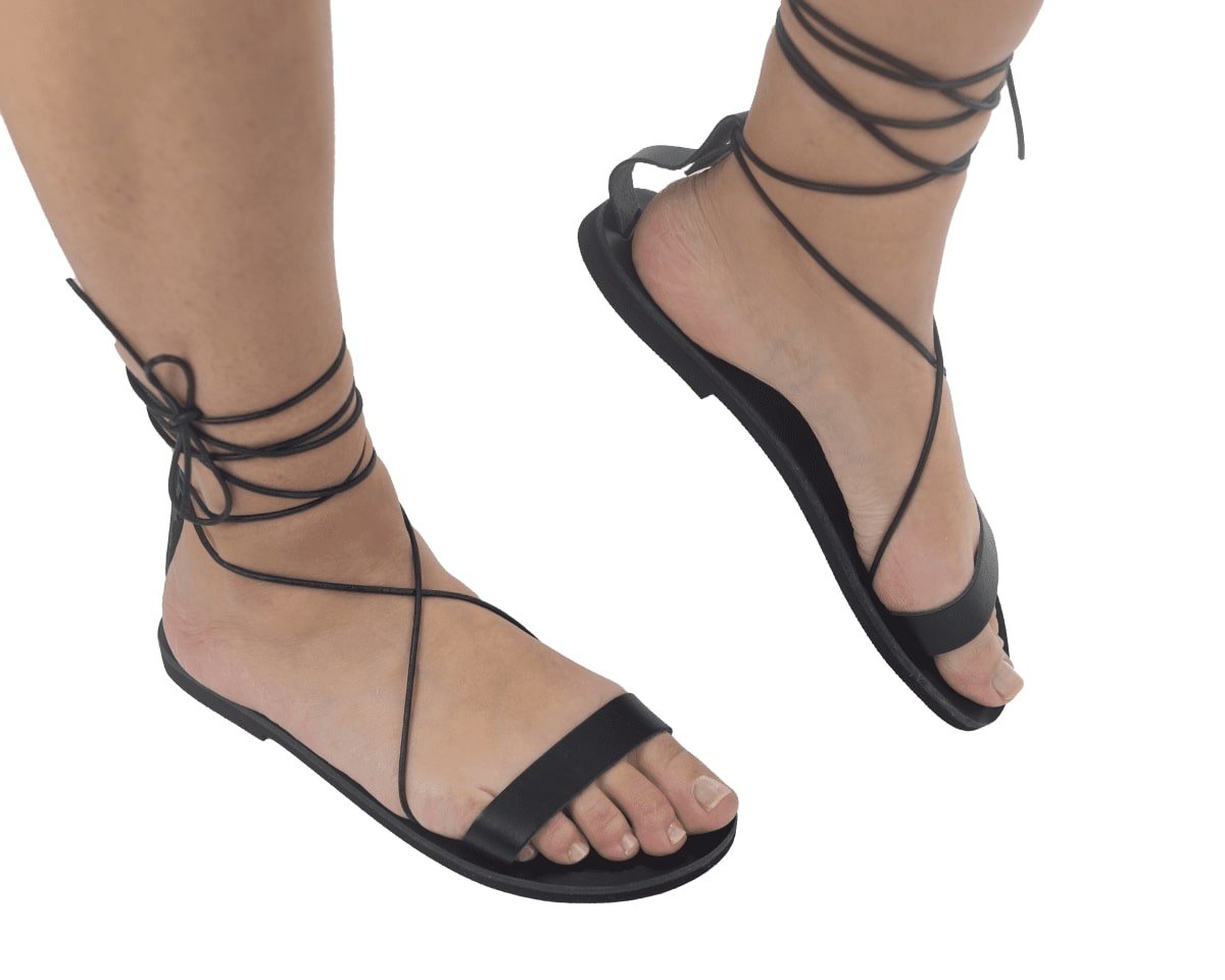 Lousakies, Δερμάτινα Γυναικεία Σανδάλια ΞΞ, Χανιά