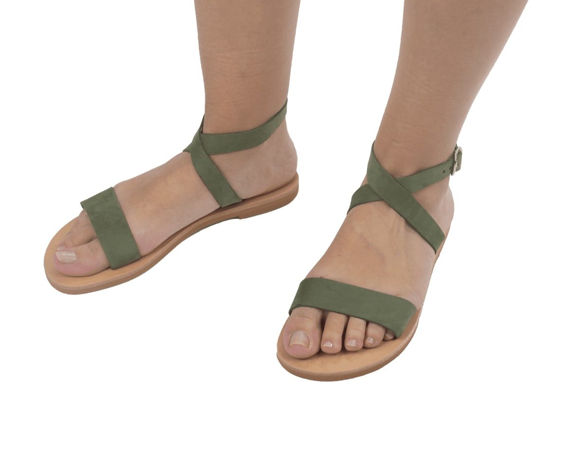 Kalidonia, Δερμάτινα Γυναικεία Σανδάλια ΞΞ, Χανιά